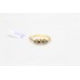 Ring Gold Yellow Blue Sapphire Diamonds 18kt INDIA Size 14 Gemstone Women's A753